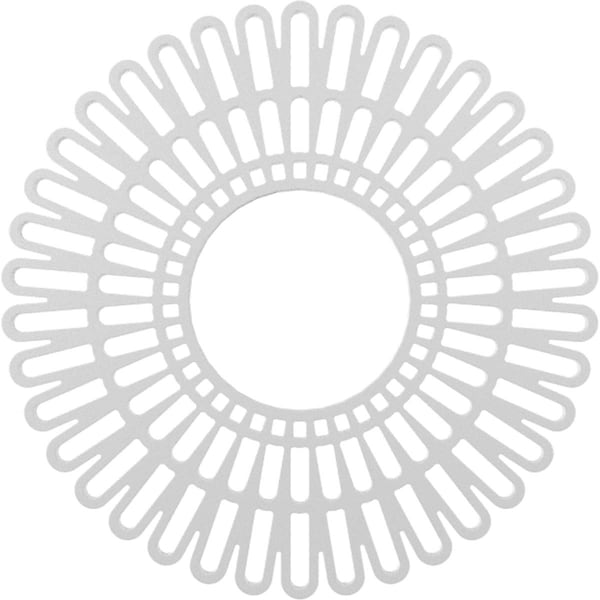 Ekena Millwork Cornelius Architectural Grade PVC Pierced Ceiling Medallion, 36"OD x 13 3/8"ID x 1"P, Unfinished CMPP36CR - main